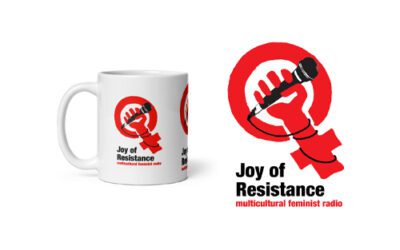 Logo for Radio Show on WBAI – Joy of Resistance