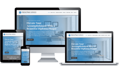 WordPress Website for Diploma Plaque Business