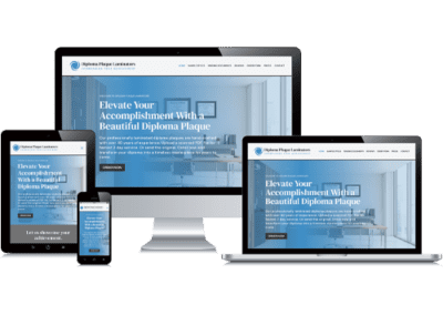 WordPress Website for Diploma Plaque Business
