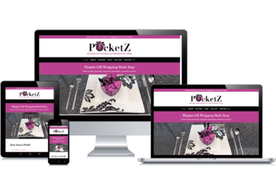 eCommerce Website for Inventor of PocketZ Gift Wrapping